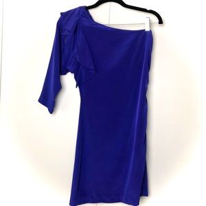 Diane Von Furstenberg Silk One Shoulder Mini Dress